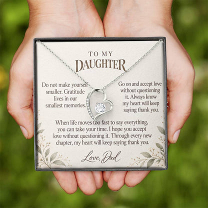 C582 - Across The Miles And A Promise To Carry Into New Chapters - Forever Love Necklace