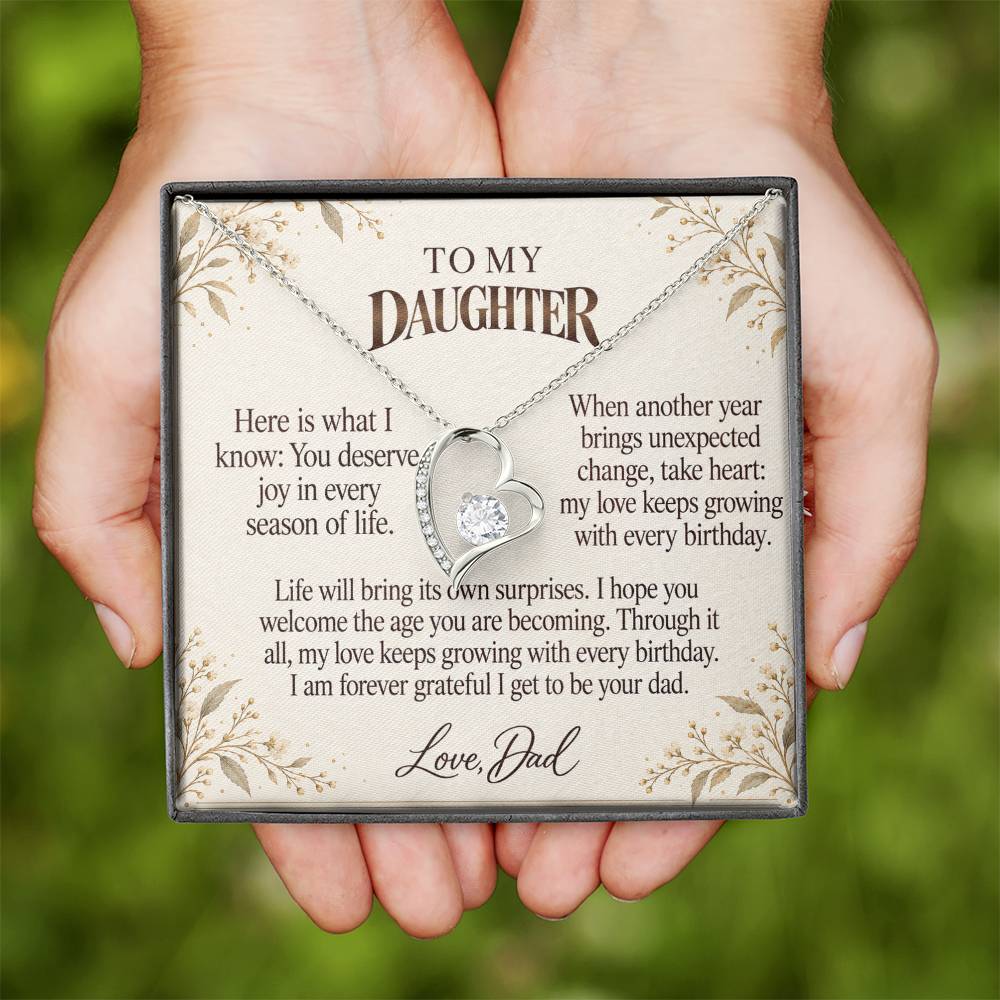 C555 - Every Birthday Candle And The Words I Hope You Always Remember - Forever Love Necklace