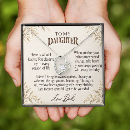 C555 - Every Birthday Candle And The Words I Hope You Always Remember - Forever Love Necklace