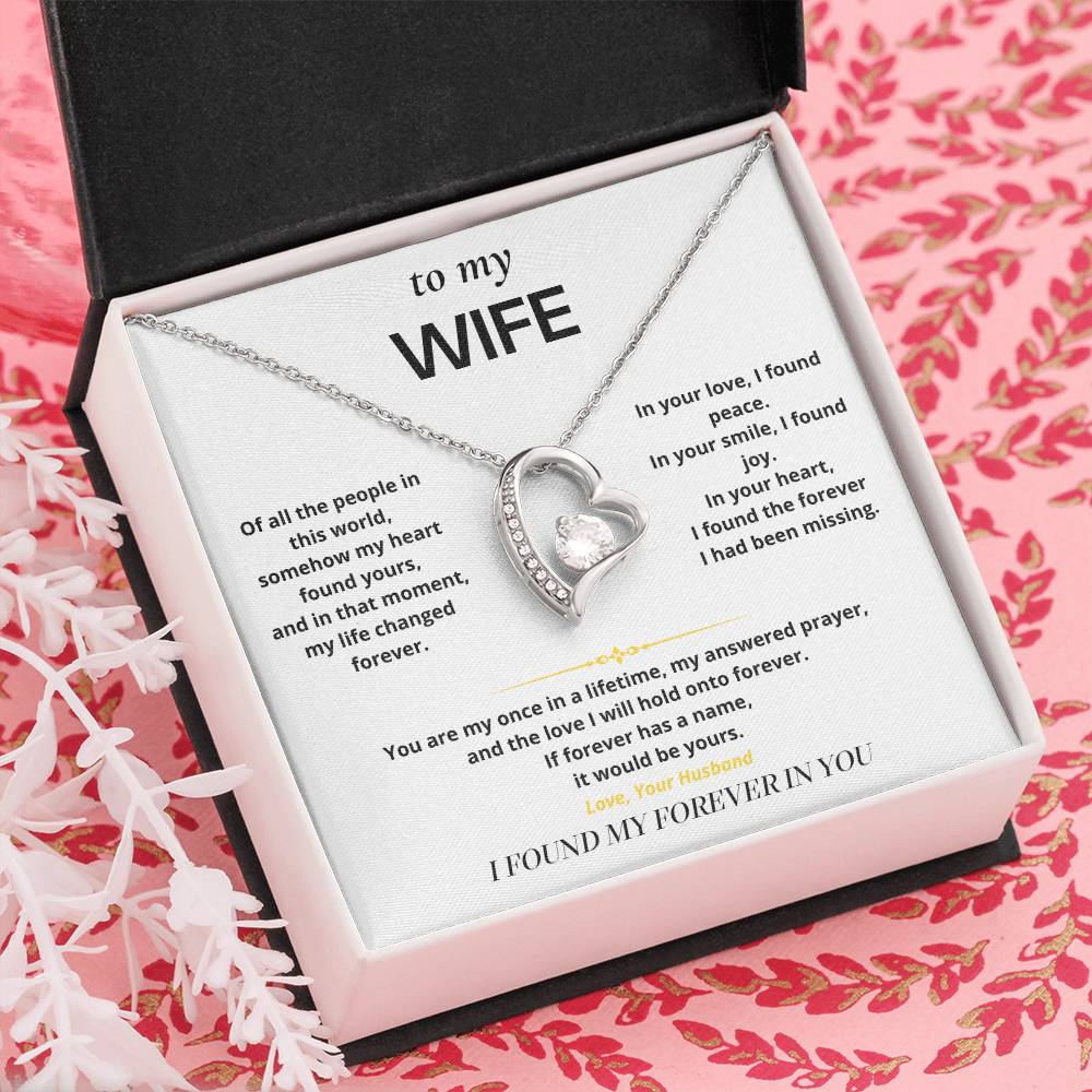 S10 - I Found My Forever In You – Forever Love Necklace From Husband