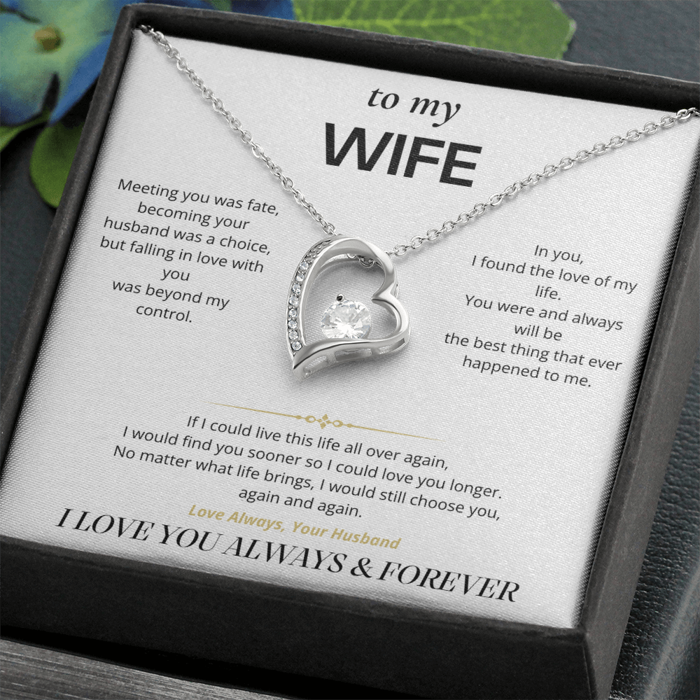 S1 - I'd Choose You Again – Forever Love Necklace From Husband