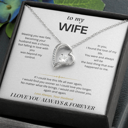 S1 - I'd Choose You Again – Forever Love Necklace From Husband