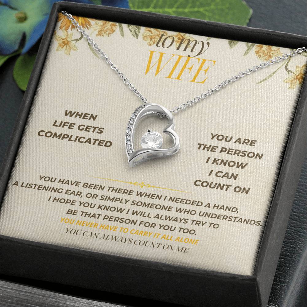 S130 - You’re The One I Can Always Count On – Forever Love Necklace From Husband