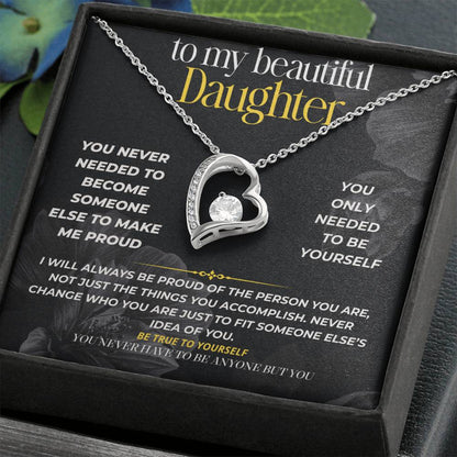 S291 - You Don’t Have To Make Me Proud, Just Be You – Forever Love Necklace From Dad
