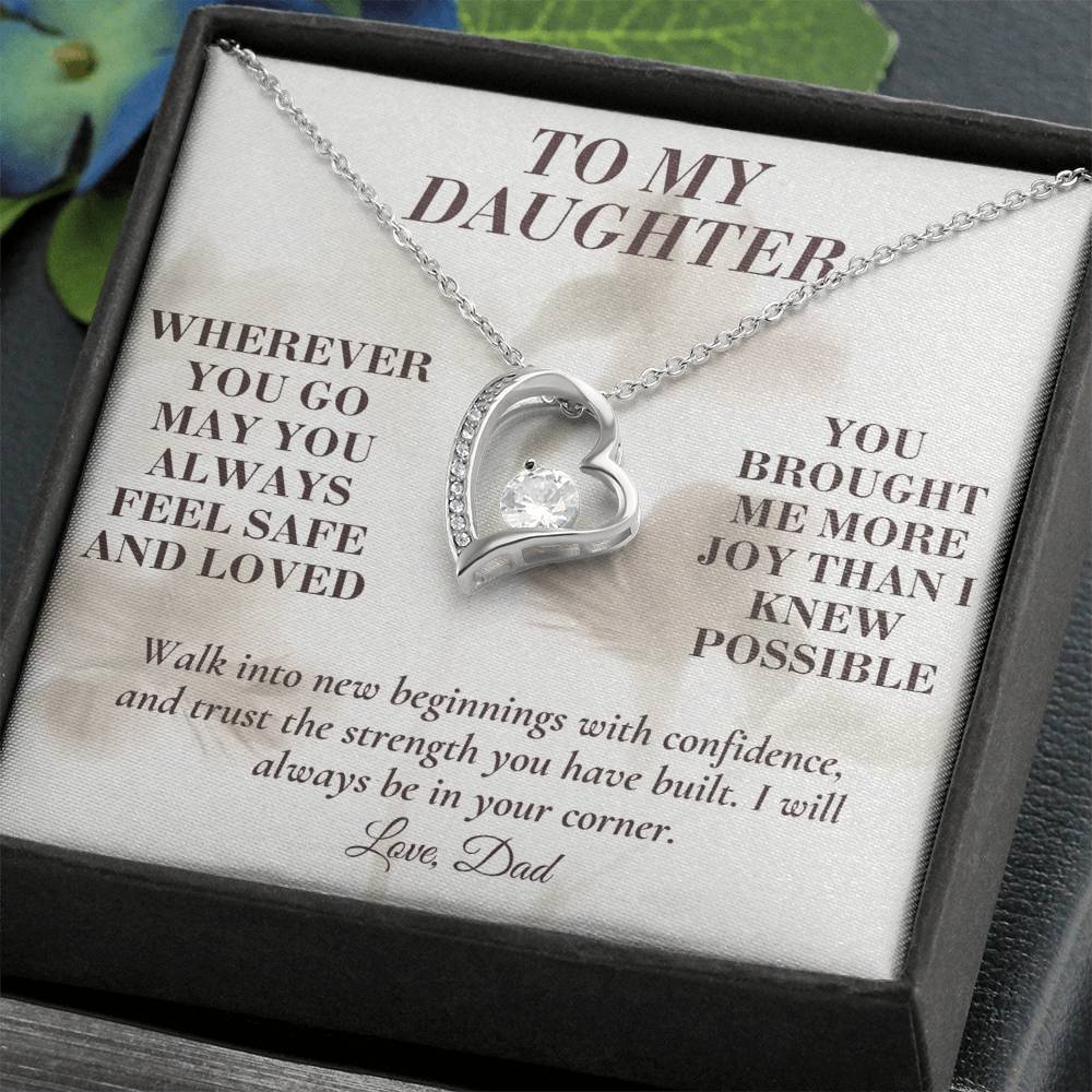 C139 - May You Always Choose The Life That Makes Your Heart Feel Free Brave And Fully Alive - Forever Love Necklace