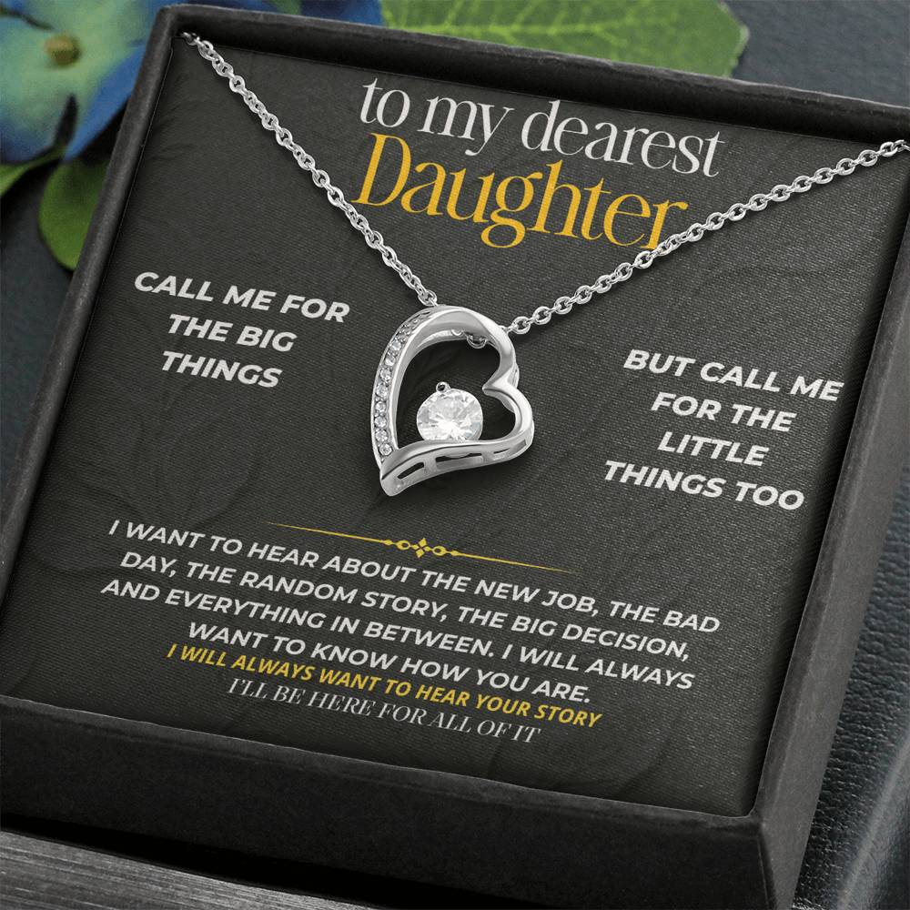 S232 - I’ll Be Here For The Big And Little Things – Forever Love Necklace From Dad