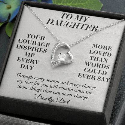 C198 - Your Story Is Only Beginning And I Will Always Be Proud To Watch You Write Every Chapter - Forever Love Necklace