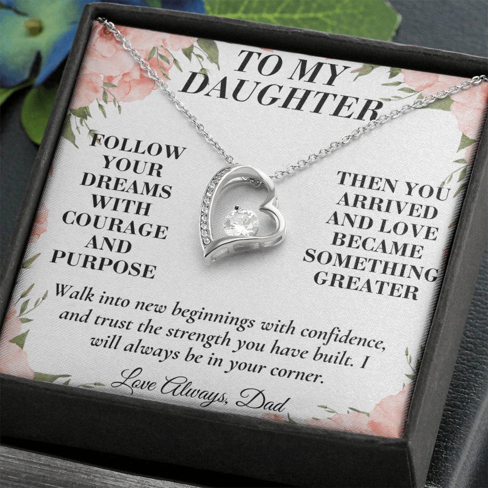C184 - When You Feel Lost Remember The Love That Raised You Will Always Help Guide You Home - Forever Love Necklace