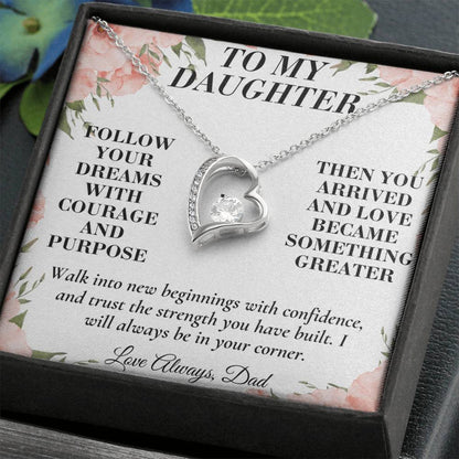 C184 - When You Feel Lost Remember The Love That Raised You Will Always Help Guide You Home - Forever Love Necklace