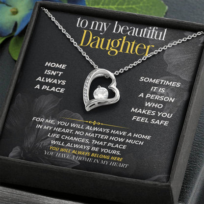 S294 - I Hope You Never Forget You Have A Home In My Heart – Forever Love Necklace From Dad