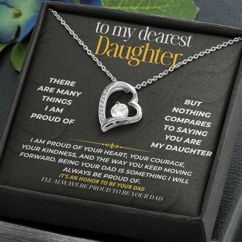 S220 - I’ll Always Be Proud To Be Your Dad – Forever Love Necklace From Dad