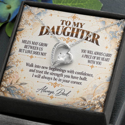 C394 - The Love Between A Father And Daughter Becomes A Legacy That Lives Beyond Every Season - Forever Love Necklace