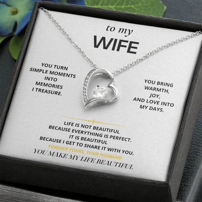 S26 - You Make Life Beautiful – Forever Love Necklace From Husband
