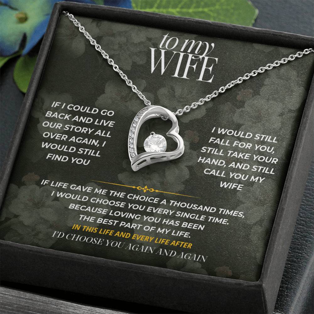 S76 - I’d Choose You Again And Again – Forever Love Necklace From Husband