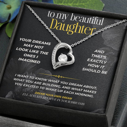 S297 - I’ll Always Have A Place In My Heart For Your Dreams – Forever Love Necklace From Dad