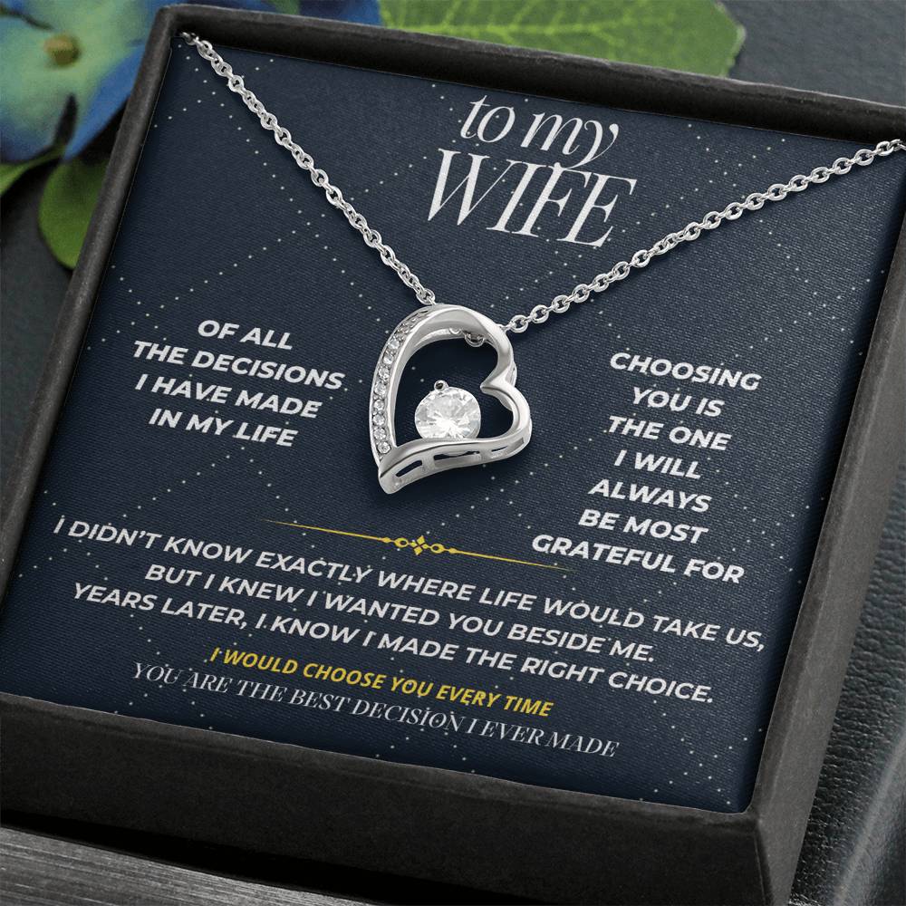 S101 - You’re The Best Decision I Ever Made – Forever Love Necklace From Husband