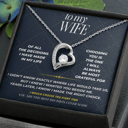 S101 - You’re The Best Decision I Ever Made – Forever Love Necklace From Husband