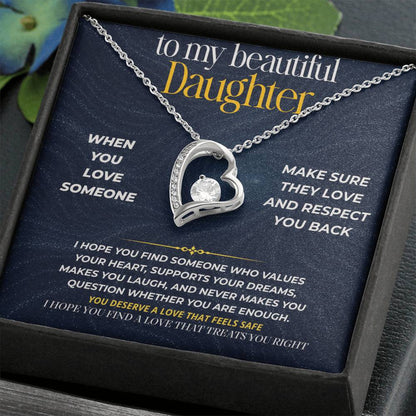 S279 - I Hope You Find Someone Who Treats You Right – Forever Love Necklace From Dad