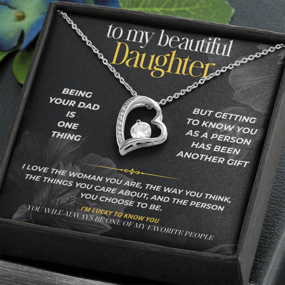 S298 - You Will Always Be One Of My Favorite People – Forever Love Necklace From Dad