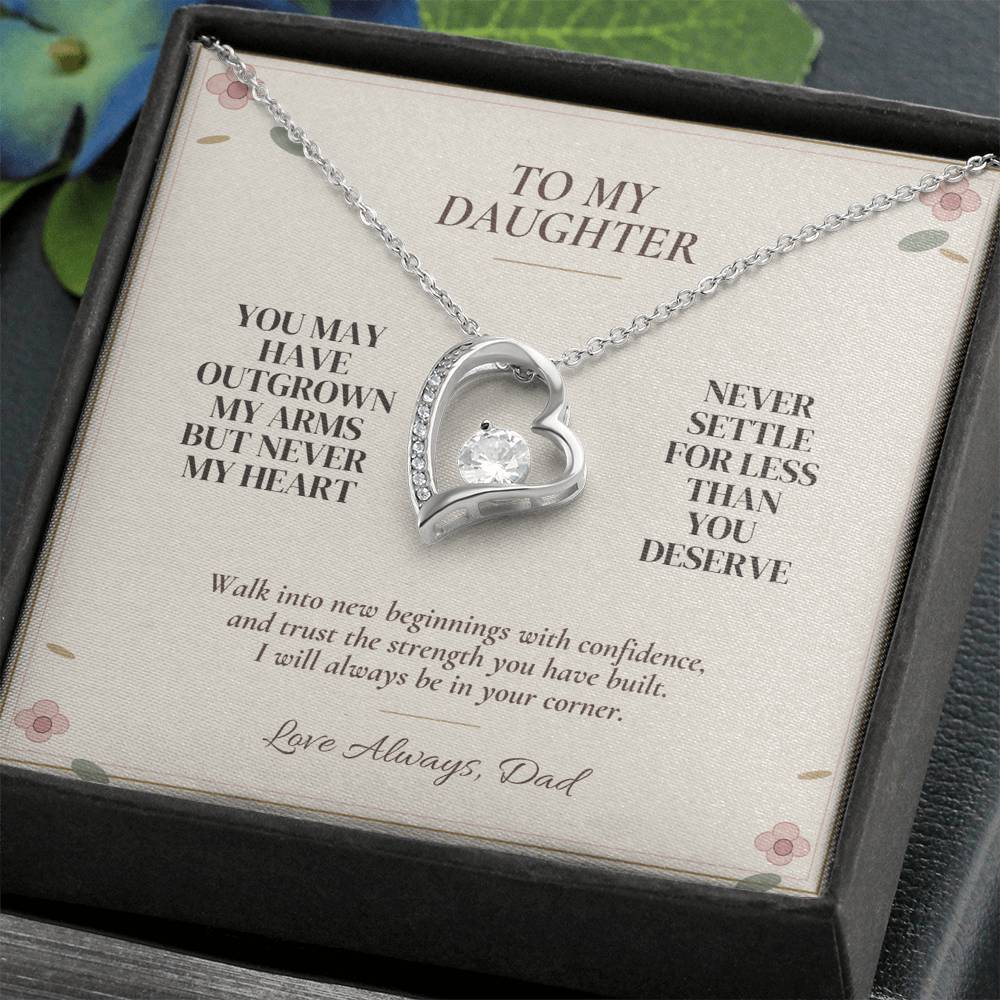 C104 - You Will Forever Be My Little Girl And One Of The Greatest Blessings Of My Life - Forever Love Necklace