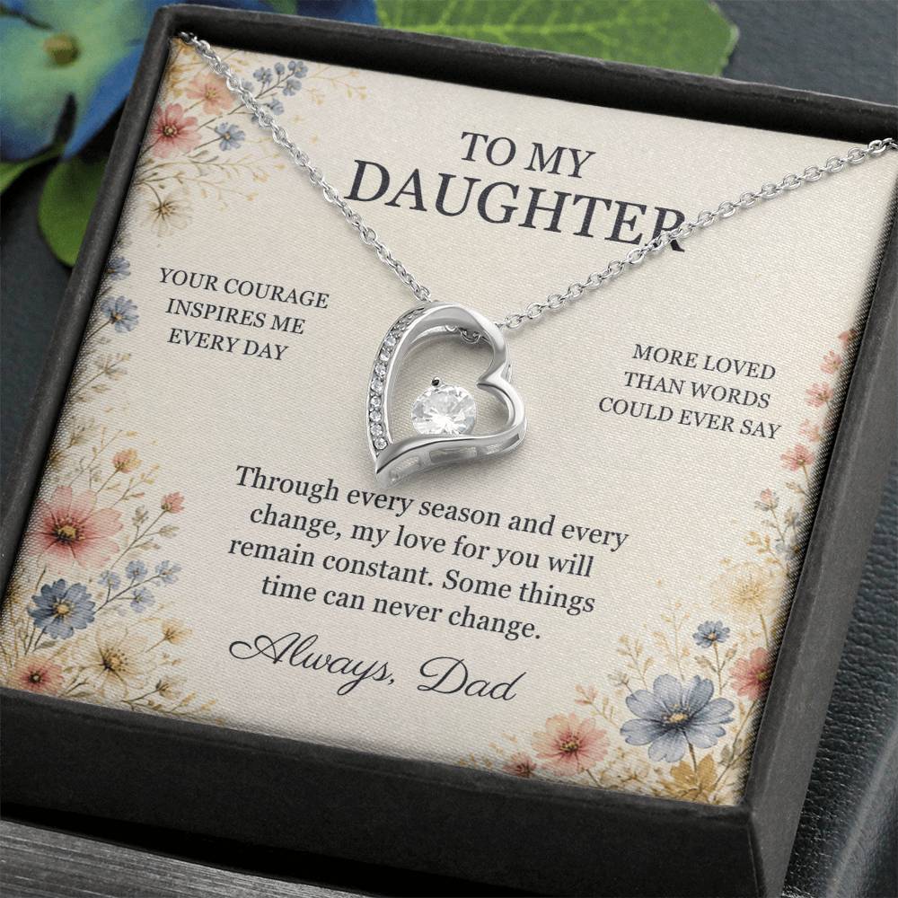 C98 - Your Story Is Only Beginning And I Will Always Be Proud To Watch You Write Every Chapter - Forever Love Necklace