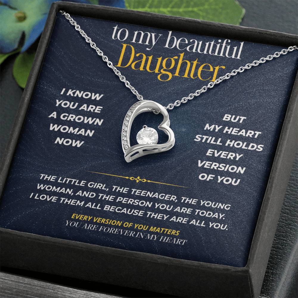 S270 - You Are The Little Girl I Carry In My Heart – Forever Love Necklace From Dad