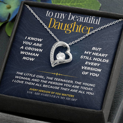 S270 - You Are The Little Girl I Carry In My Heart – Forever Love Necklace From Dad