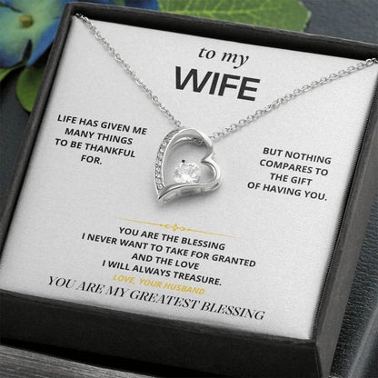 S15 - My Greatest Blessing – Forever Love Necklace From Husband