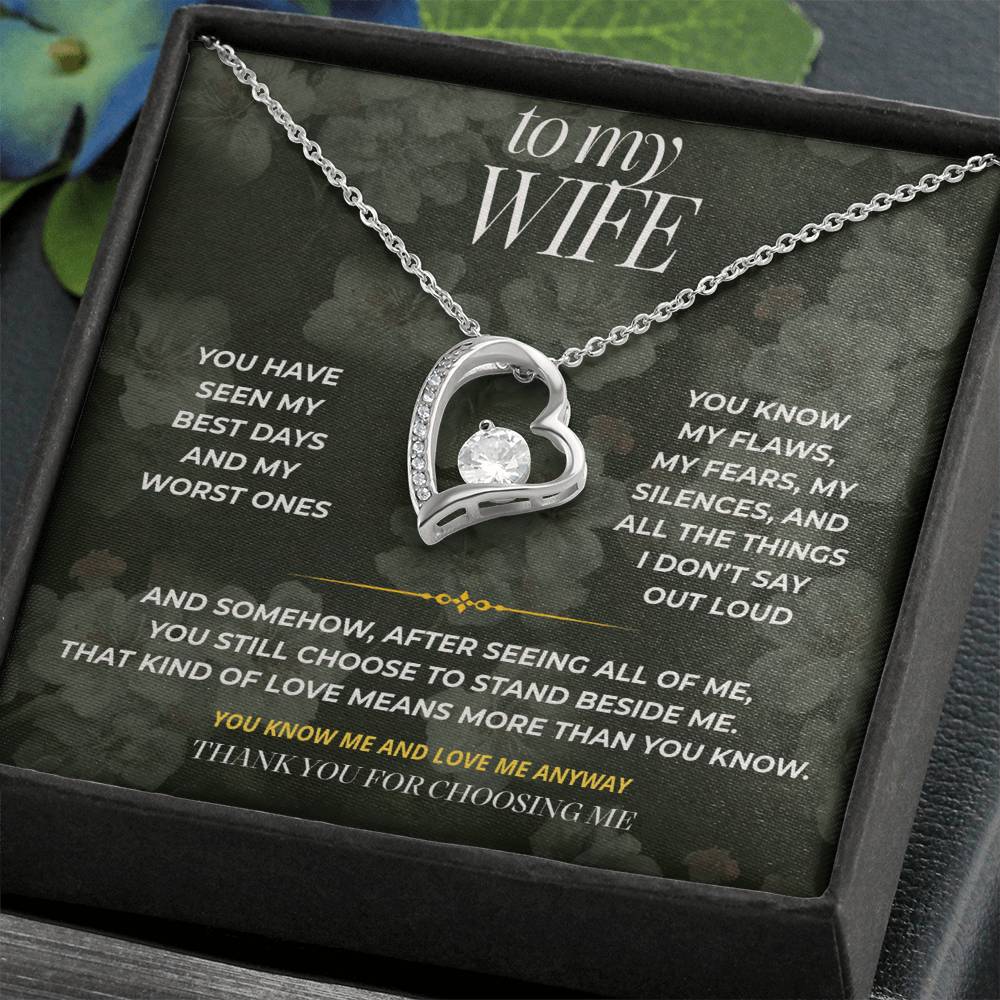 S82 - You Know The Real Me – Forever Love Necklace From Husband