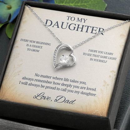 C91 - My Arms May Not Always Reach You But My Love Will Never Stop Holding You - Forever Love Necklace