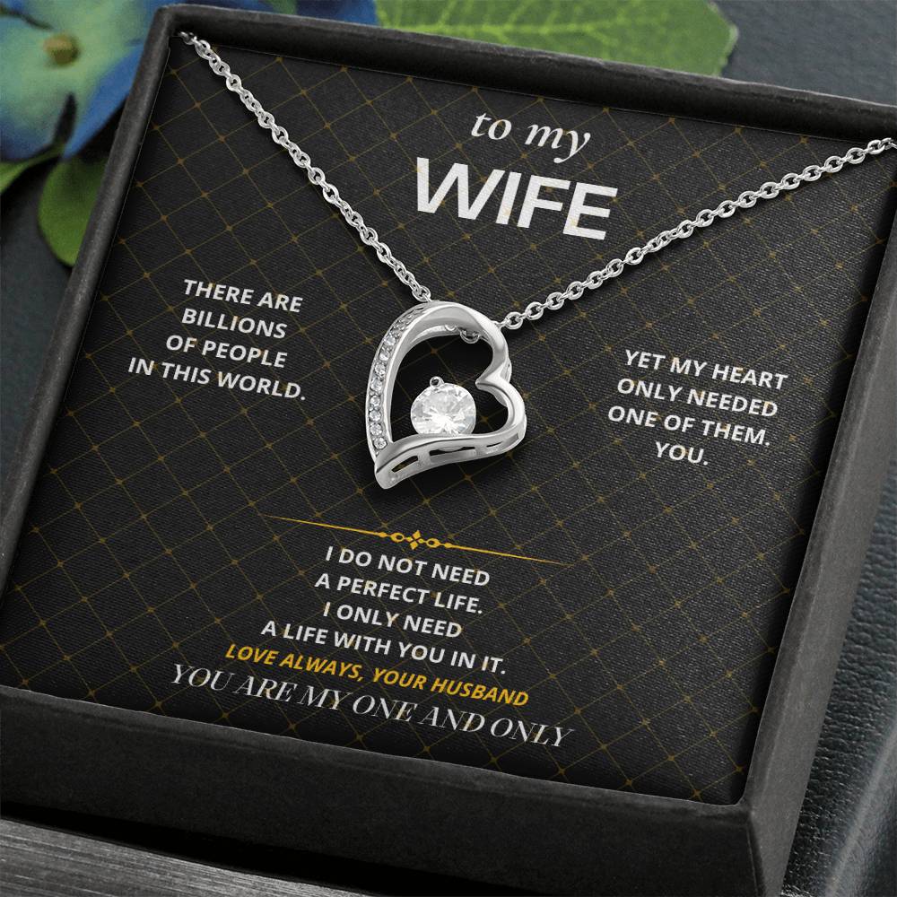S28 - My One And Only – Forever Love Necklace From Husband