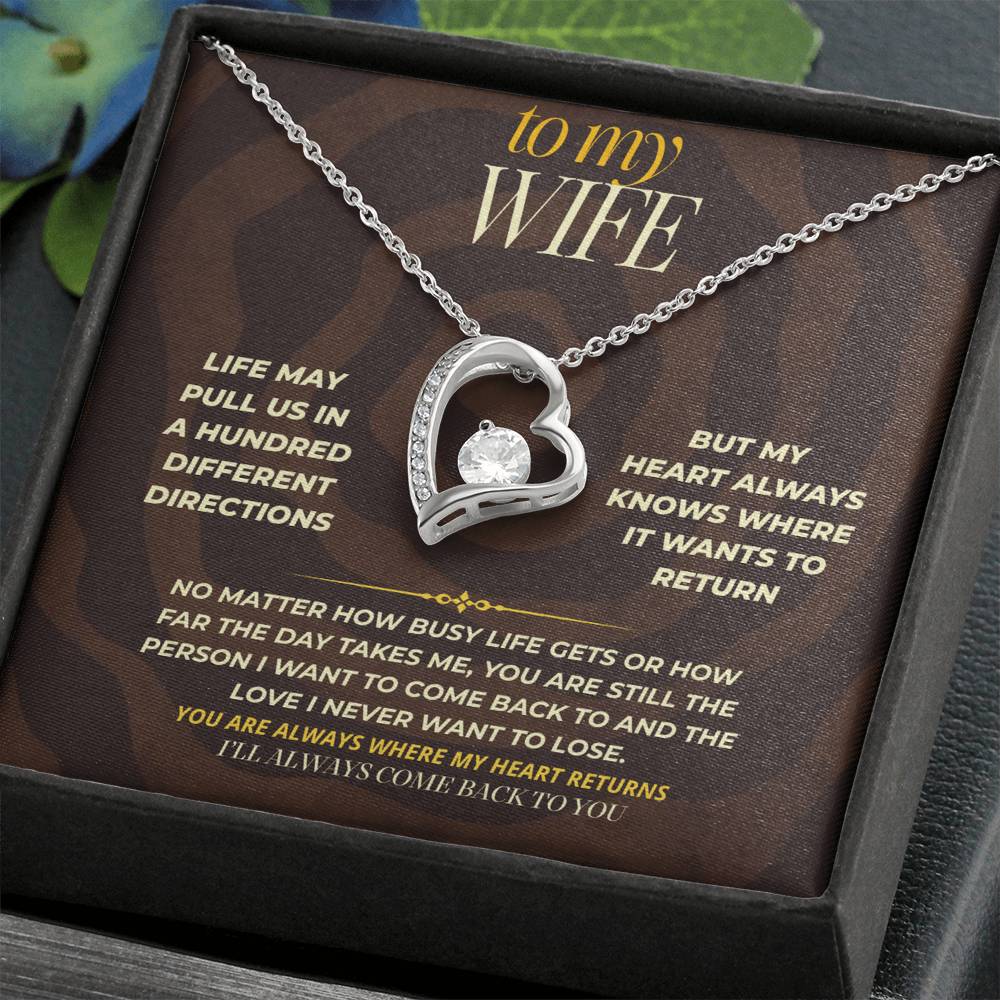S169 - You Are The Love I Will Always Come Back To – Forever Love Necklace From Husband