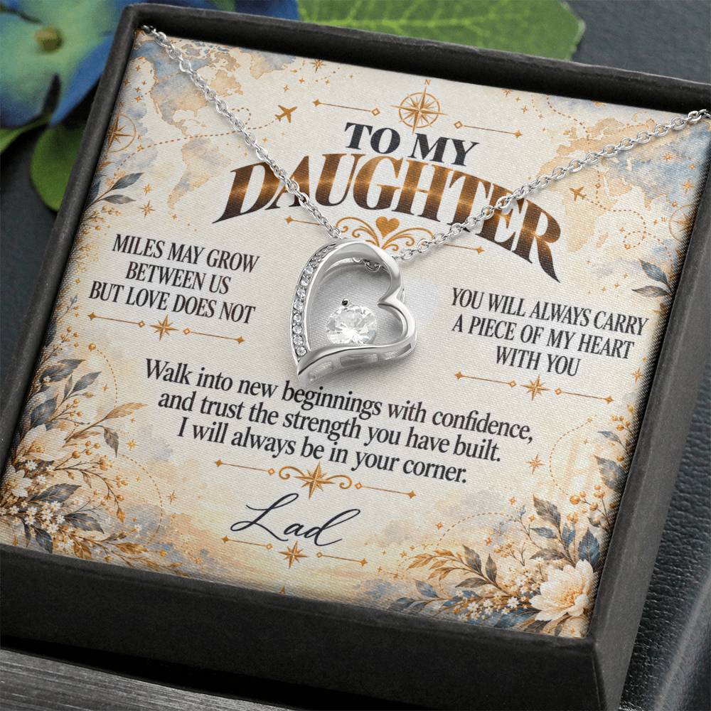 C444 - The Love Between A Father And Daughter Becomes A Legacy That Lives Beyond Every Season - Forever Love Necklace
