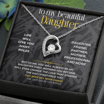 S280 - I’ll Always Be Your Dad Before Anything Else – Forever Love Necklace From Dad