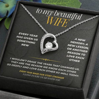 S195 - I Love Every Year That Has Made Us Us – Forever Love Necklace From Husband