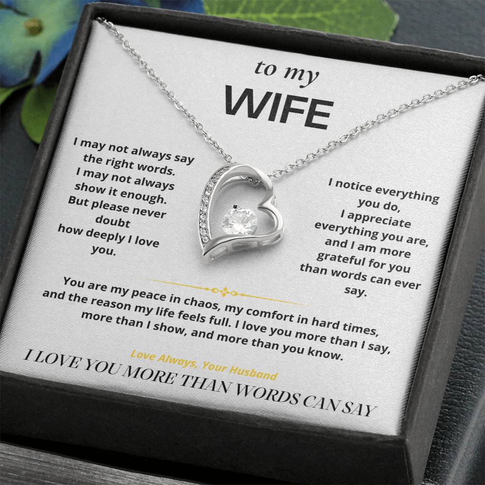 S6 - Things I Don't Say Enough – Forever Love Necklace From Husband