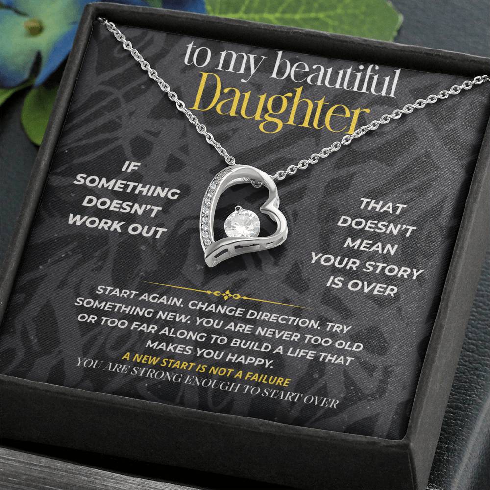 S281 - You Are Strong Enough To Start Over – Forever Love Necklace From Dad