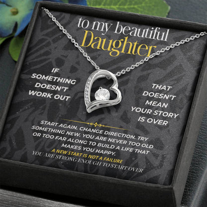 S281 - You Are Strong Enough To Start Over – Forever Love Necklace From Dad