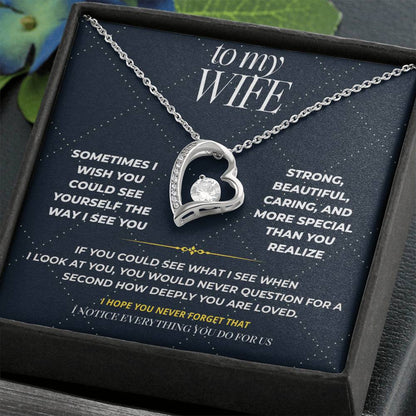 S108 - You Deserve To Know How Loved You Are – Forever Love Necklace From Husband