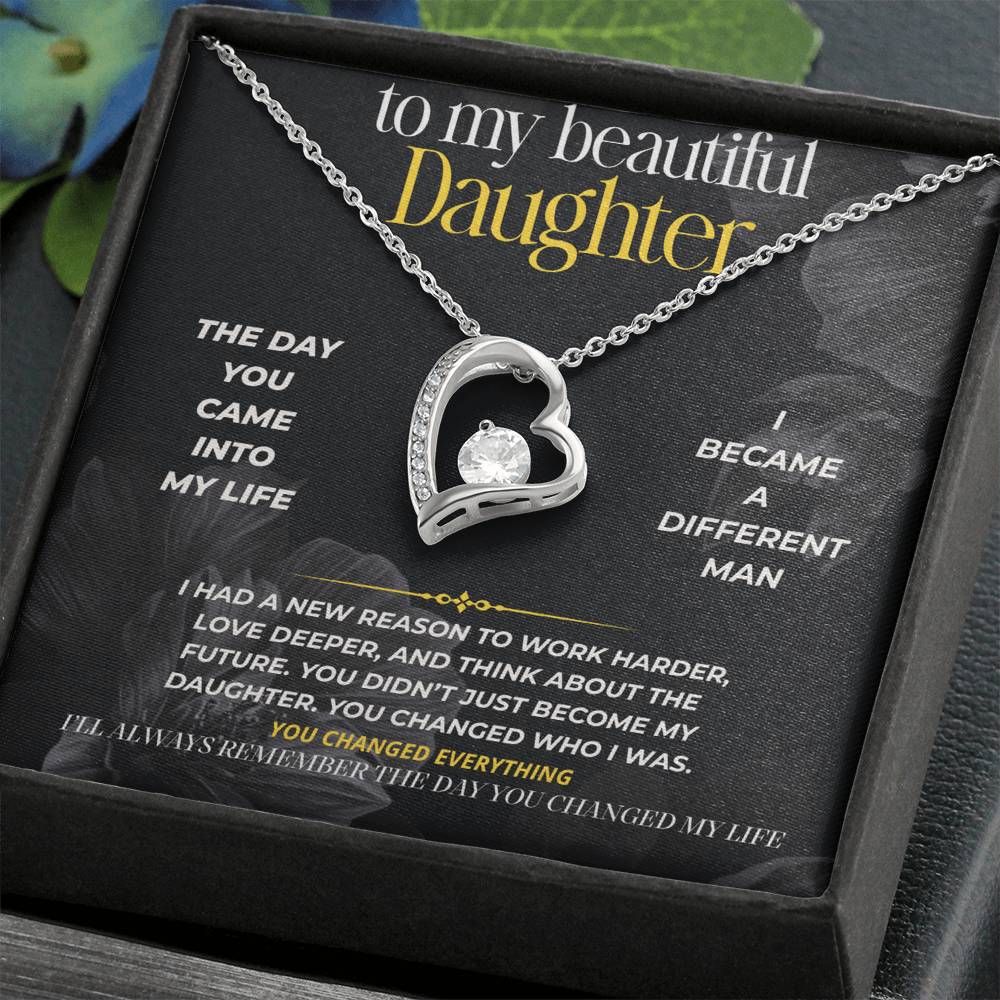 S283 - I’ll Always Remember The Day You Changed My Life – Forever Love Necklace From Dad