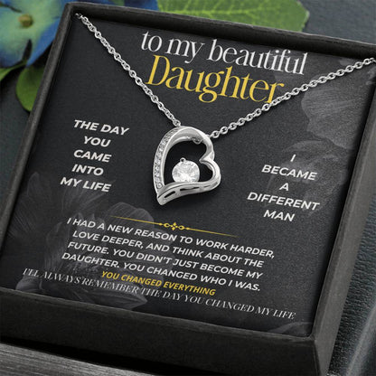 S283 - I’ll Always Remember The Day You Changed My Life – Forever Love Necklace From Dad