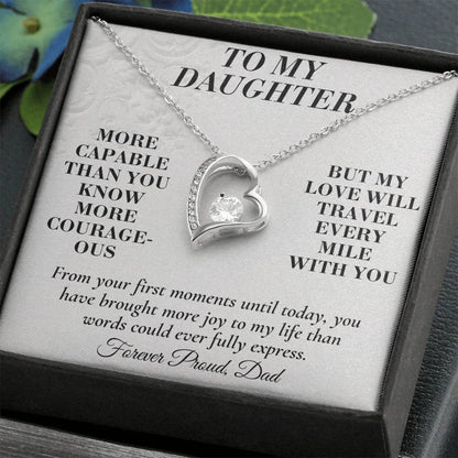C167 - You Are More Capable More Courageous And More Loved Than You Could Ever Imagine - Forever Love Necklace