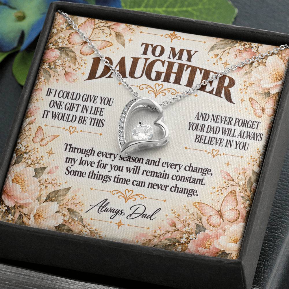 C378 - Dad’s Love Is A Promise That Time Distance And Change Can Never Break - Forever Love Necklace