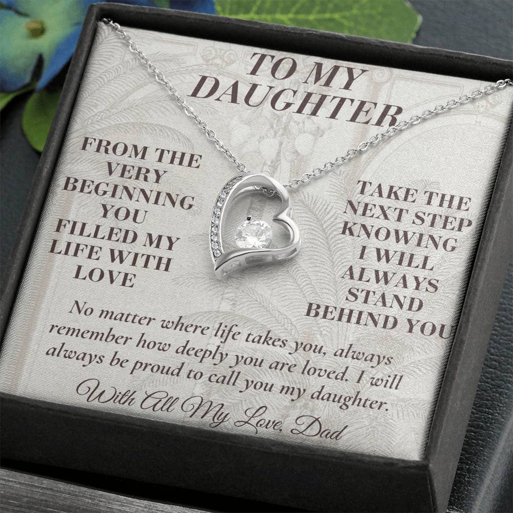 C181 - Let Your Heart Be Brave Your Dreams Be Big And Your Love For Yourself Be Strong - Forever Love Necklace