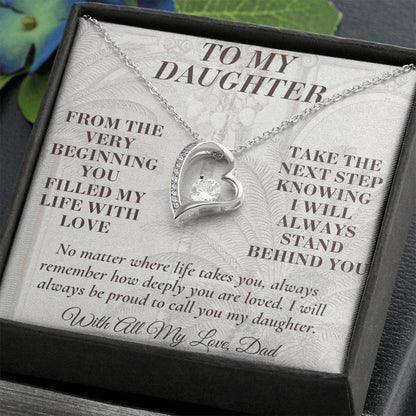 C181 - Let Your Heart Be Brave Your Dreams Be Big And Your Love For Yourself Be Strong - Forever Love Necklace