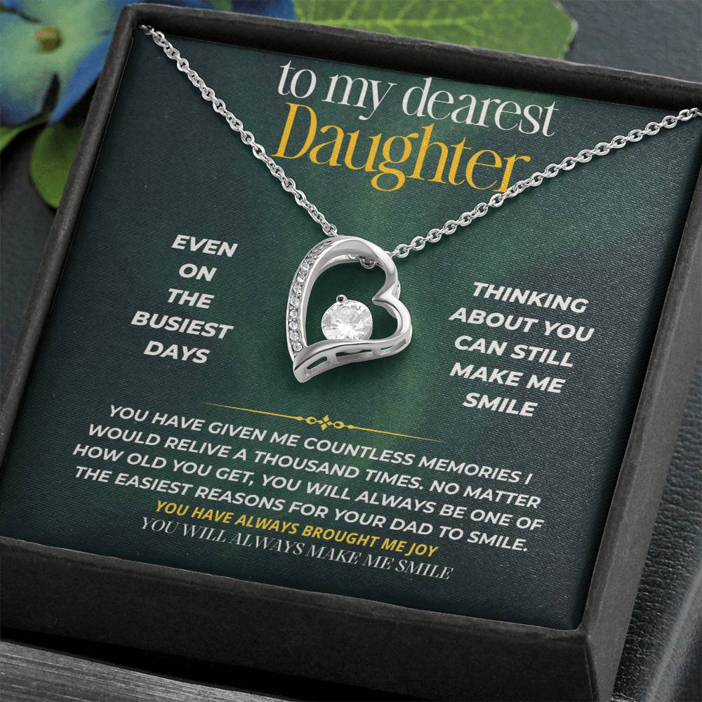 S245 - You Are My Forever Reason To Smile – Forever Love Necklace From Dad