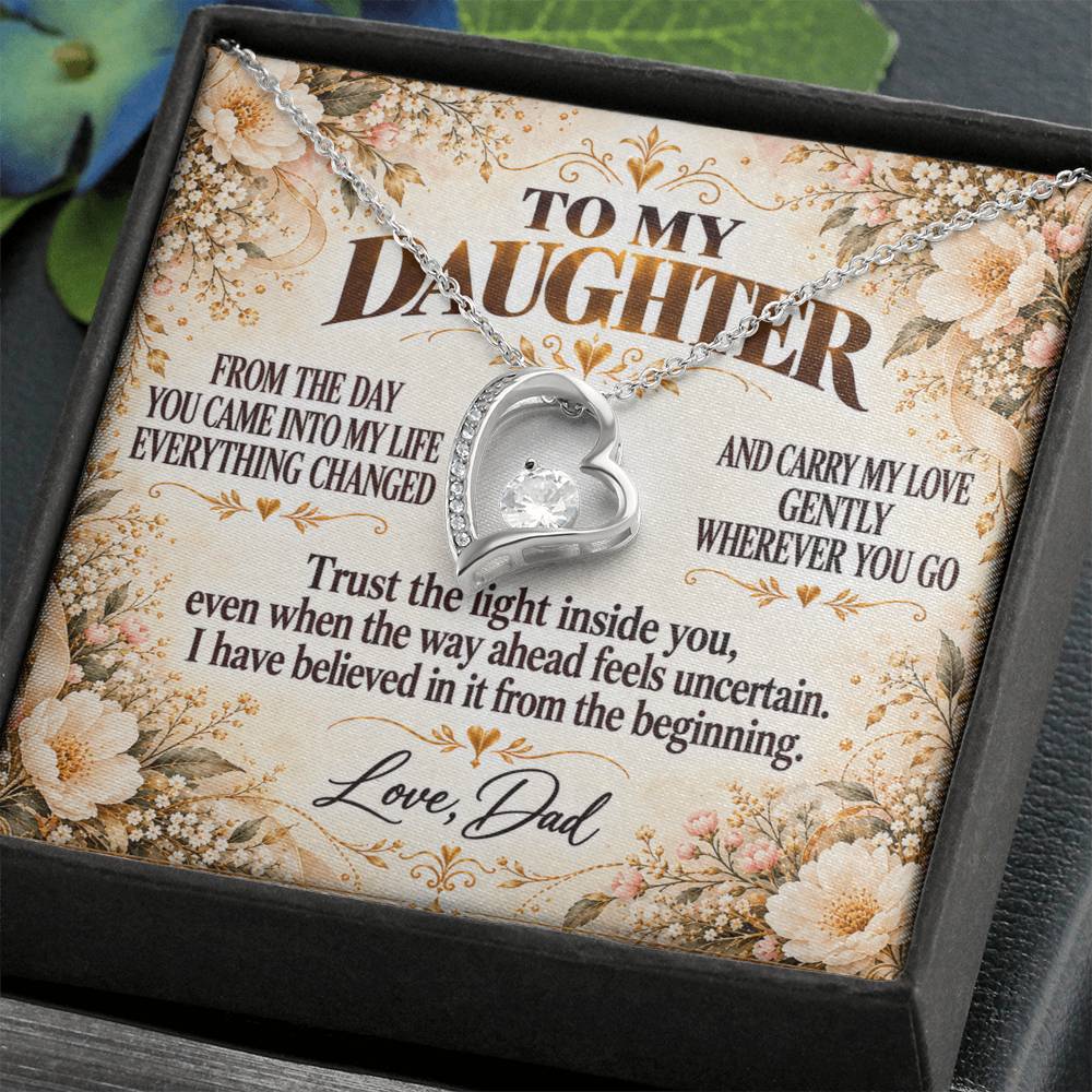 C315 - Never Doubt How Much Joy You Brought Into My Life From The Day You Arrived - Forever Love Necklace