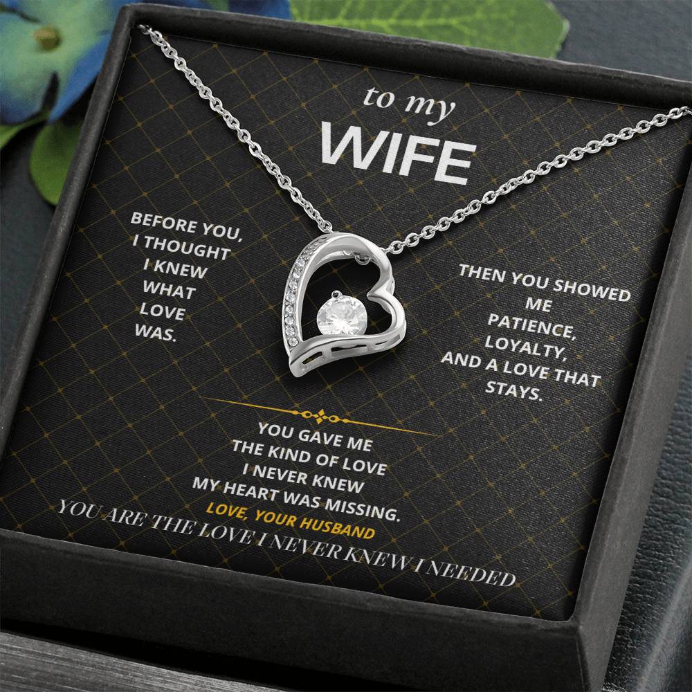 S57 - The Love I Never Knew I Needed – Forever Love Necklace From Husband