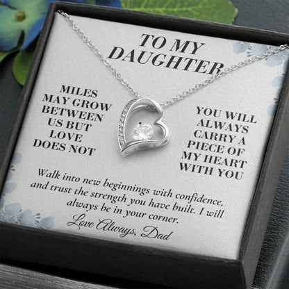 C144 - The Love Between A Father And Daughter Becomes A Legacy That Lives Beyond Every Season - Forever Love Necklace