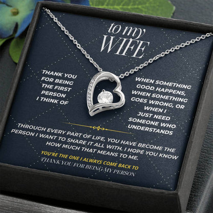 S104 - Thank You For Being My Person – Forever Love Necklace From Husband